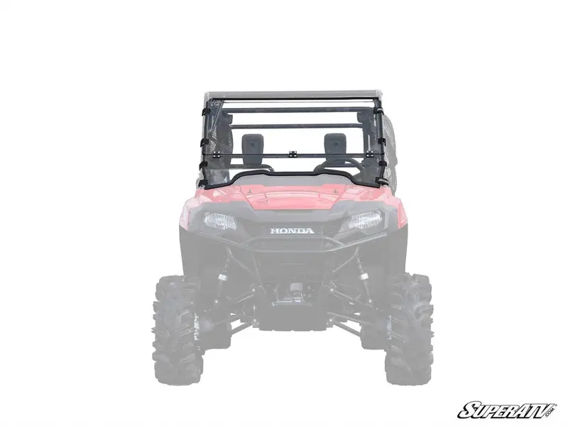 Superatv Honda Pioneer 700 Scratch Resistant Flip Down Windshield 1