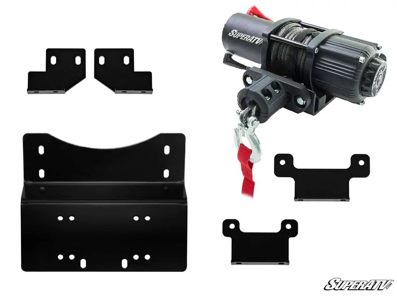 Superatv Honda Pioneer 700 Winch Mounting Plate 2