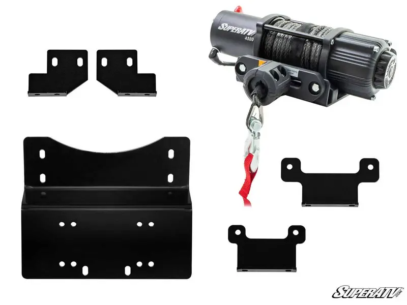 Superatv Honda Pioneer 700 Winch Mounting Plate 3
