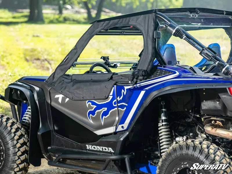Superatv Honda Talon 1000 Primal Soft Cab Enclosure Upper Doors 4