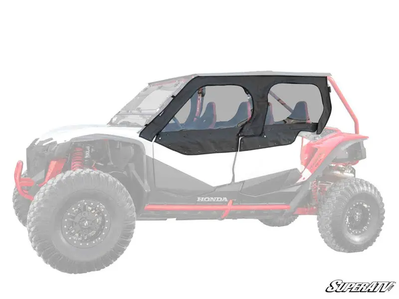Superatv Honda Talon 1000X-4 Primal Soft Cab Enclosure Upper Doors 1