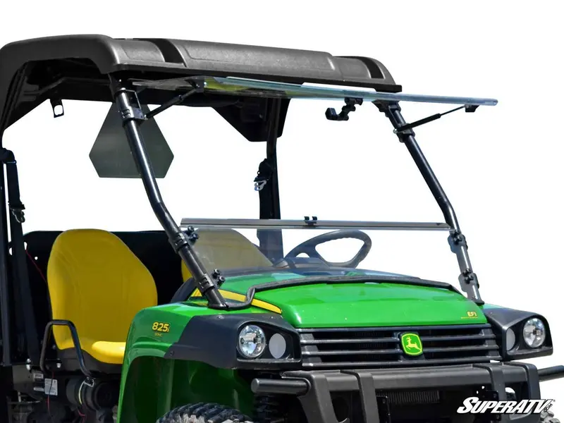 Superatv John Deere Gator Scratch Resistant Flip Windshield 1