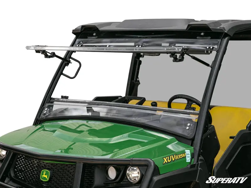 Superatv John Deere Gator Xuv 865 Scratch-Resistant Flip Windshield 1