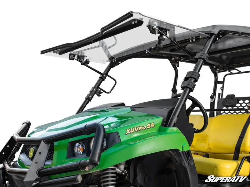 Superatv John Deere Gator Xuv560 Scratch-Resistant Flip Windshield 1