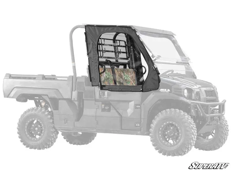 Superatv Kawasaki Mule Pro Fx Primal Soft Cab Enclosure Upper Doors 1
