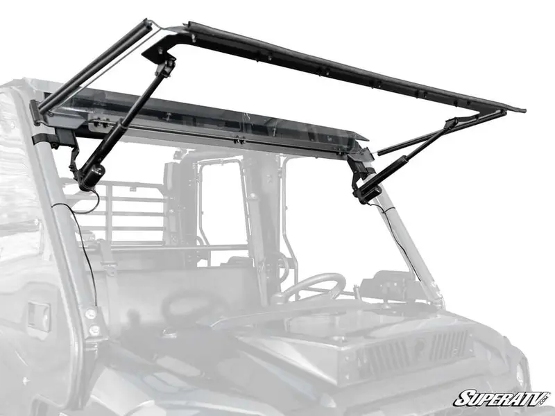 Superatv Kawasaki Mule Pro Max Drive Power Flip Windshield 1
