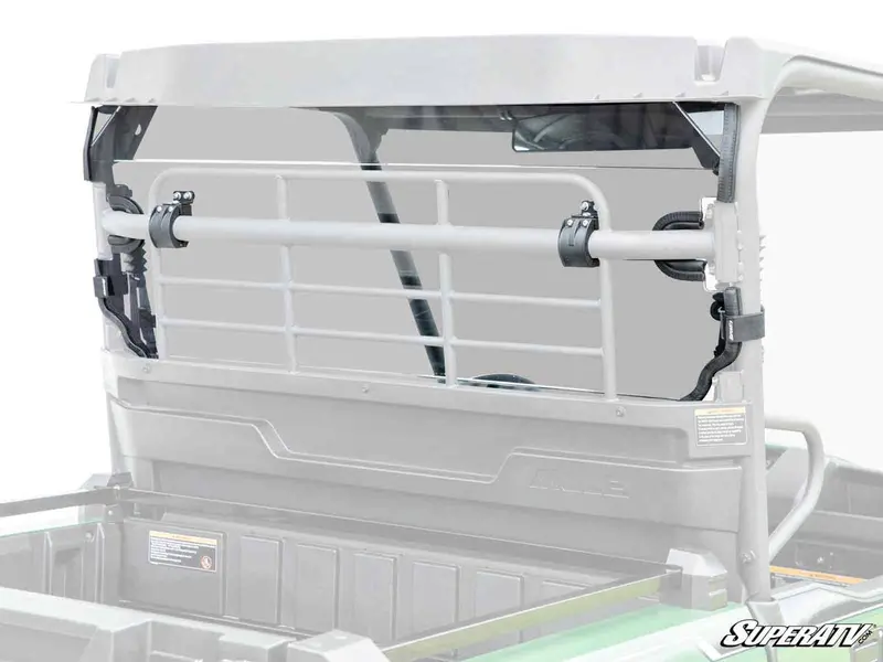 Superatv Kawasaki Mule Pro Mx Rear Windshield 1