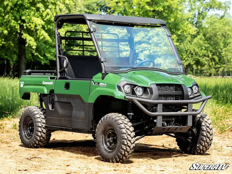 Superatv Kawasaki Mule Pro Mx Scratch Resistant Full Windshield 2