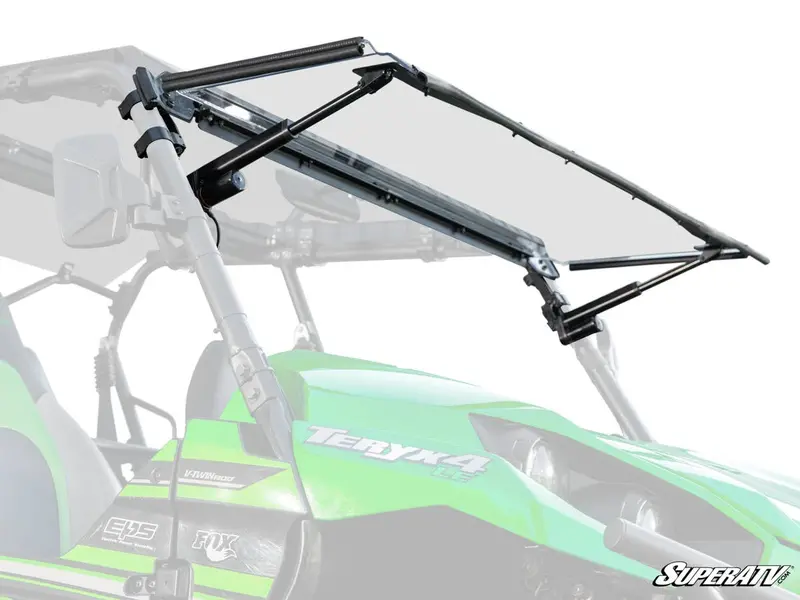 Superatv Kawasaki Teryx Maxdrive Power Flip Windshield 1