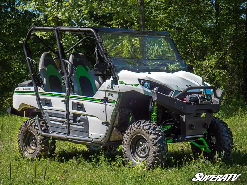 Superatv Kawasaki Teryx S Scratch-Resistant Flip Down Windshield 2