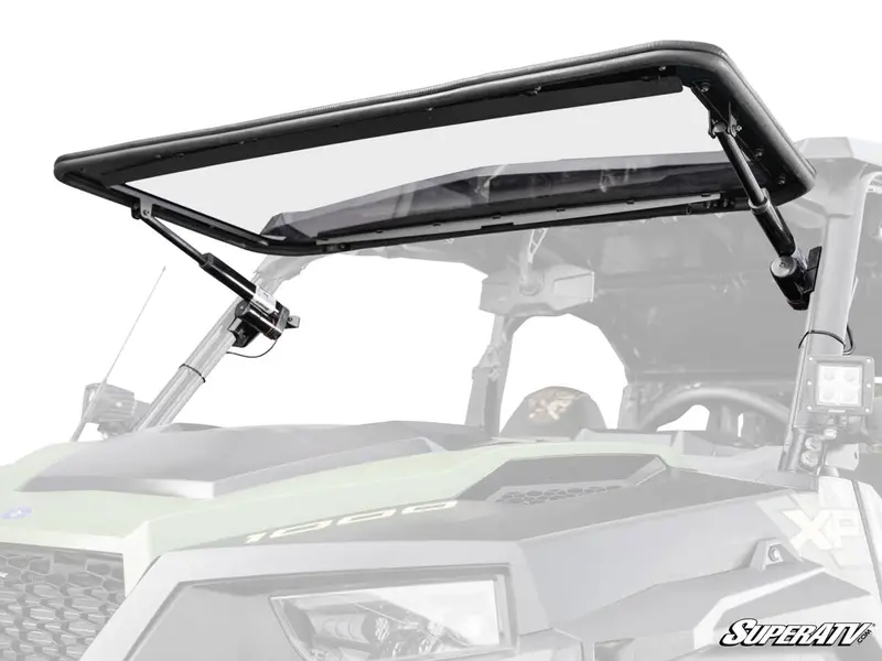 Superatv Polaris General 1000 Maxdrive Power Flip Windshield 1