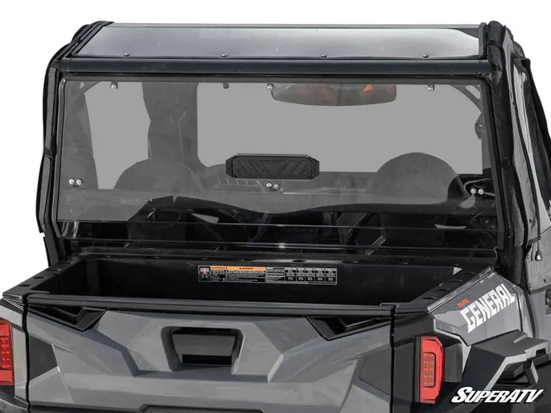 Superatv Polaris General Xp 1000 Rear Vented Windshield 1