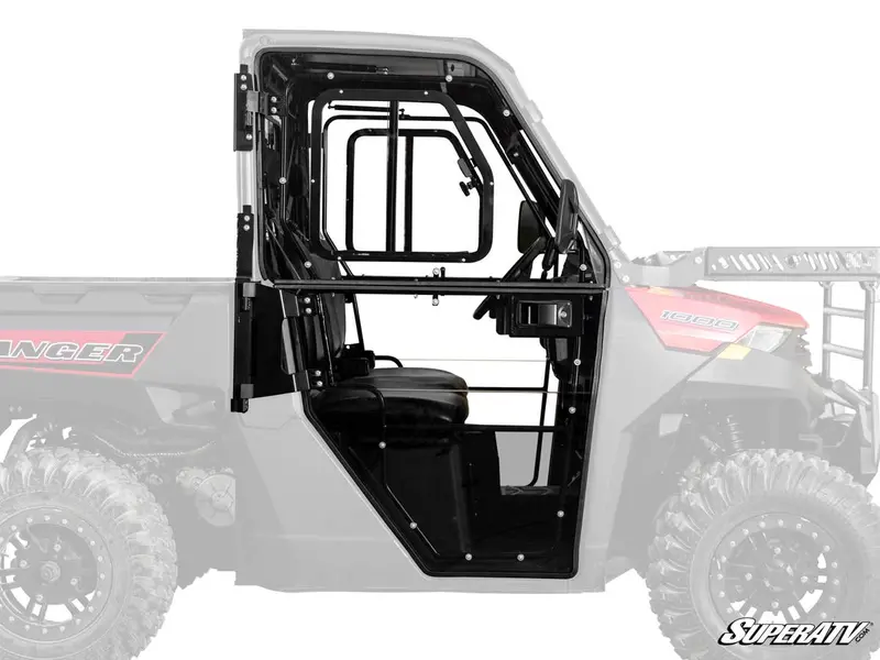 Superatv Polaris Ranger 1000 Convertible Cab Enclosure Doors 1