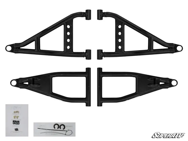 Superatv Polaris Ranger 1000 Diesel High Clearance 1.5” Forward Offset A-Arms 1
