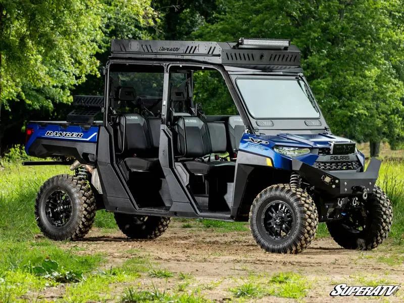 Superatv Polaris Ranger 1000 Flip Down Glass Windshield 2