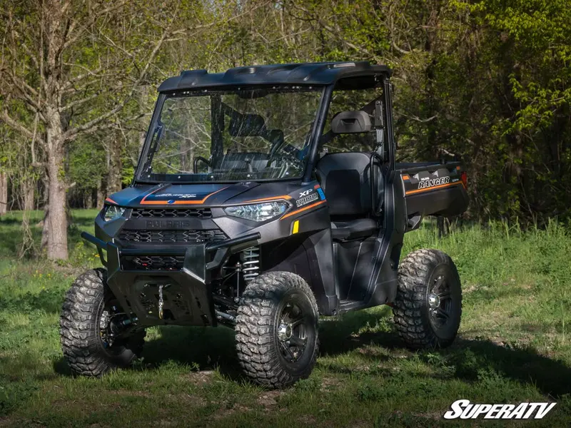 Superatv Polaris Ranger 1000 Scratch Resistant Flip Windshield 2