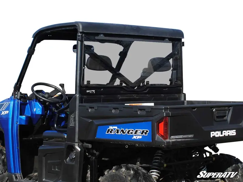Superatv Polaris Ranger 1000 Scratch-Resistant Rear Windshield 3