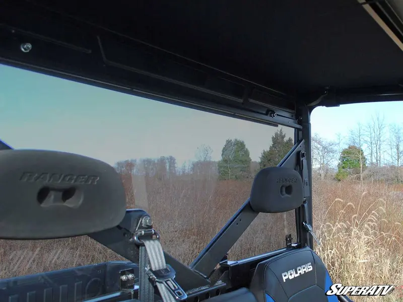 Superatv Polaris Ranger 1000 Scratch-Resistant Rear Windshield 5