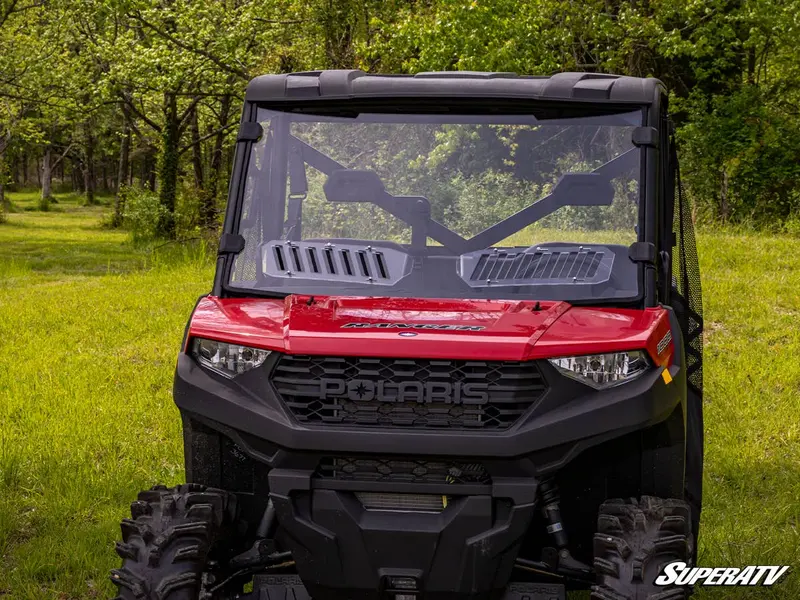 Superatv Polaris Ranger 1000 Scratch-Resistant Vented Full Windshield 2