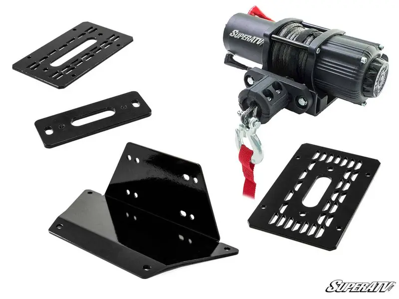 Superatv Polaris Ranger 1000 Winch Mounting Plate 2