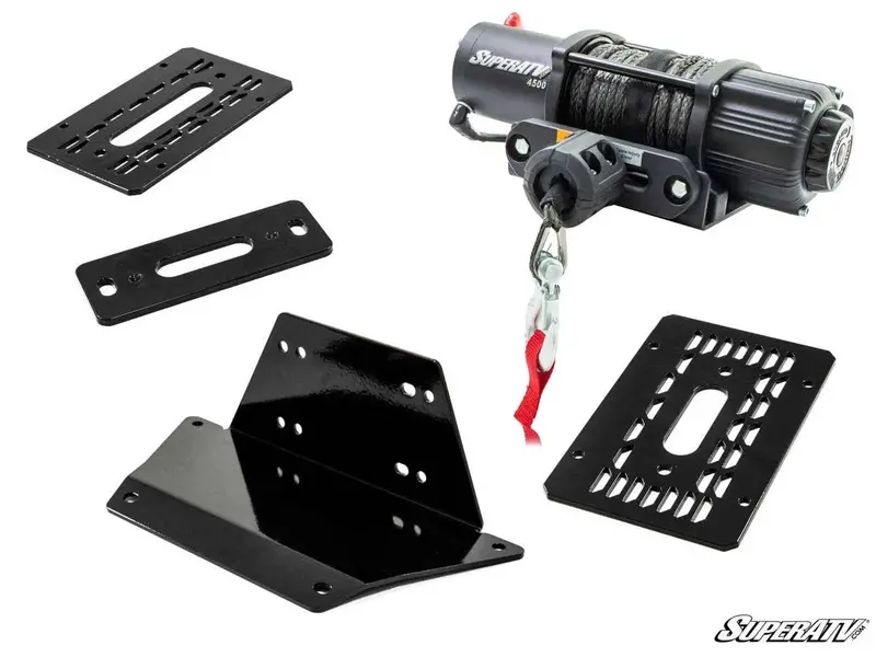 Superatv Polaris Ranger 1000 Winch Mounting Plate 3