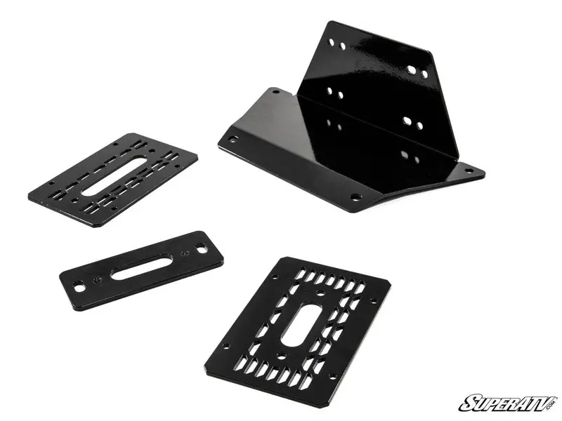 Superatv Polaris Ranger 1000 Winch Mounting Plate 4