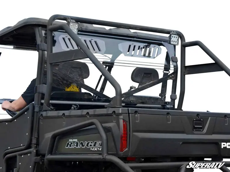 Superatv Polaris Ranger Full-Size 570 Vented Full Rear Windshield 1