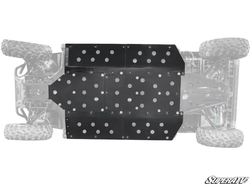 Superatv Polaris Ranger Midsize 570 Crew Full Skid Plate 1