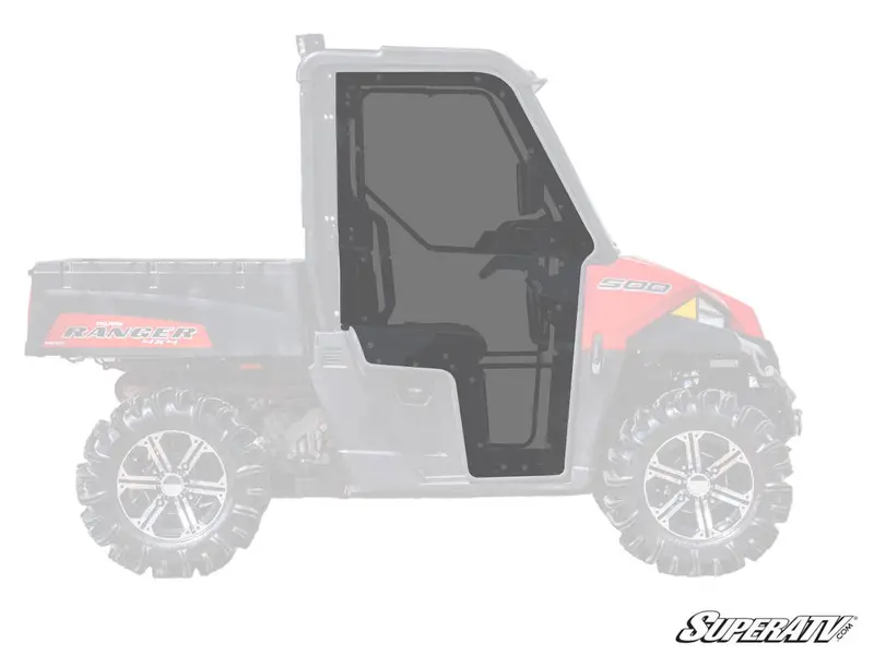 Superatv Polaris Ranger Midsize Cab Enclosure Doors 1