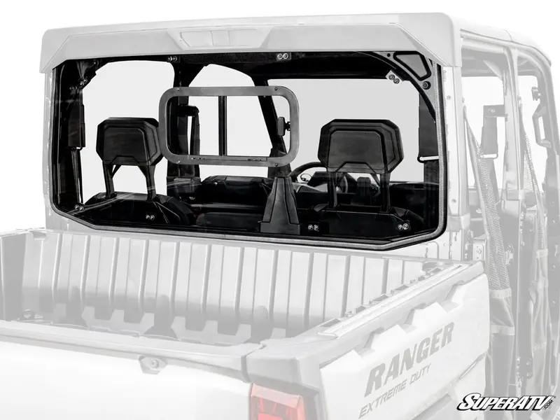 Superatv Polaris Ranger Xd 1500 Sliding Rear Windshield 1