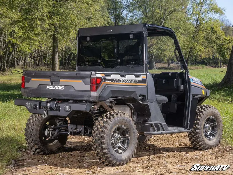 Superatv Polaris Ranger Xp 1000 Glass Sliding Rear Windshield 2