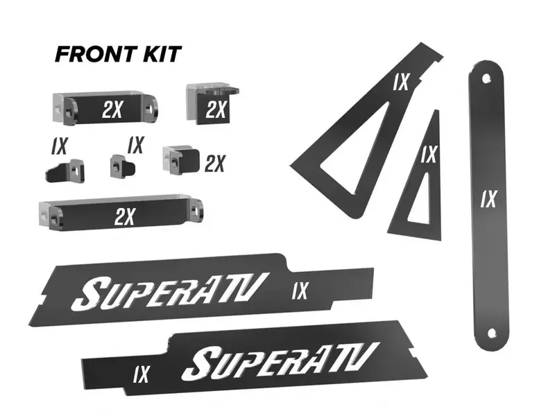 Superatv Polaris Ranger Xp 1000 Weld-In Gusset Kit 1