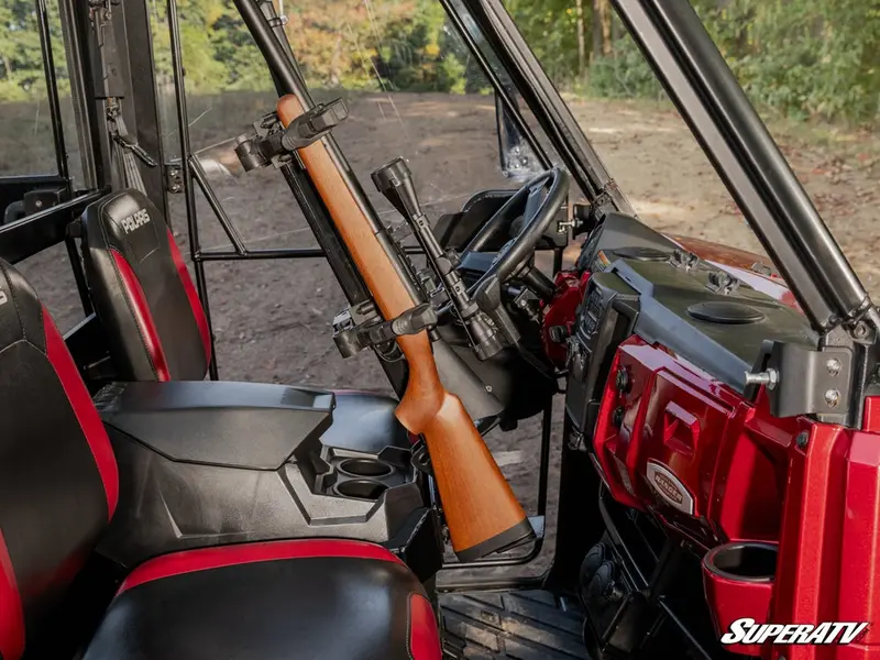 Superatv Polaris Ranger Xp 570 Floor-Mounted Gun Holder 2
