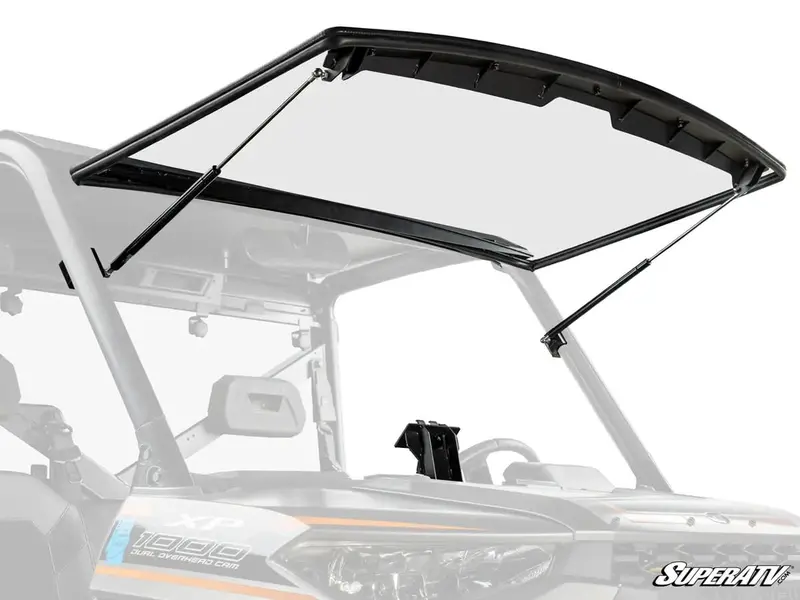 Superatv Polaris Ranger Xp Kinetic Scratch-Resistant Flip Windshield 1