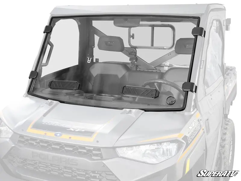 Superatv Polaris Ranger Xp Kinetic Vented Full Windshield 1