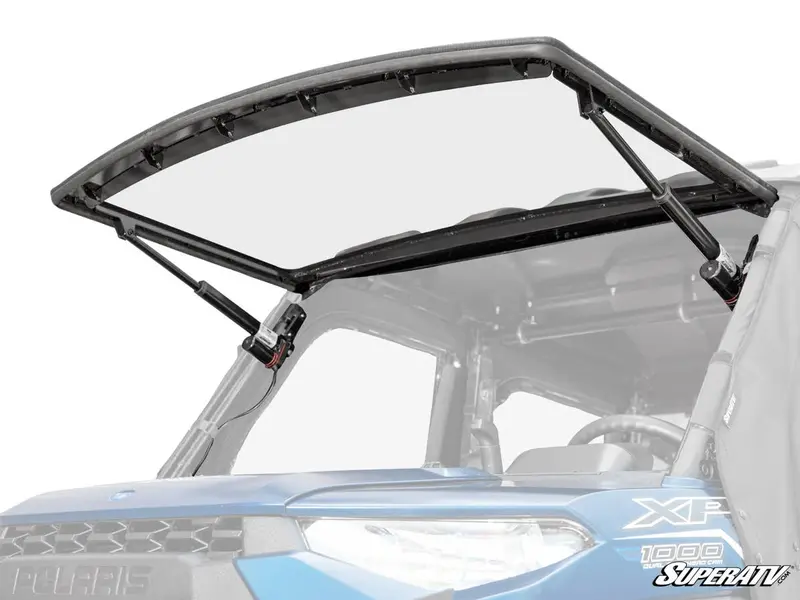 Superatv Polaris Ranger Xp1000 Maxdrive Power Flip Windshield 1