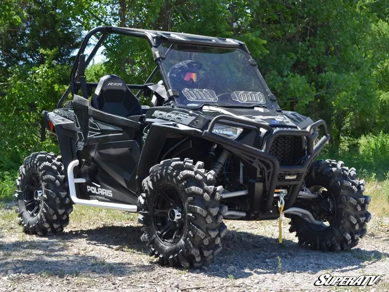 Superatv Polaris Rzr 900 Scratch Resistant Vented Full Windshield 2