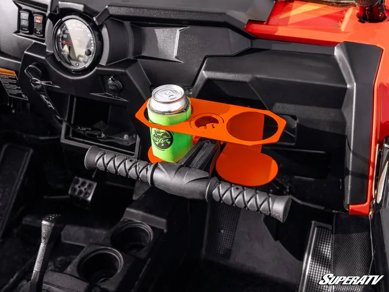 Superatv Polaris Rzr Grab Bar Cup Holder 3