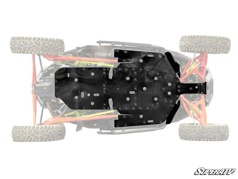 Superatv Polaris Rzr Pro R Full Skid Plate 1