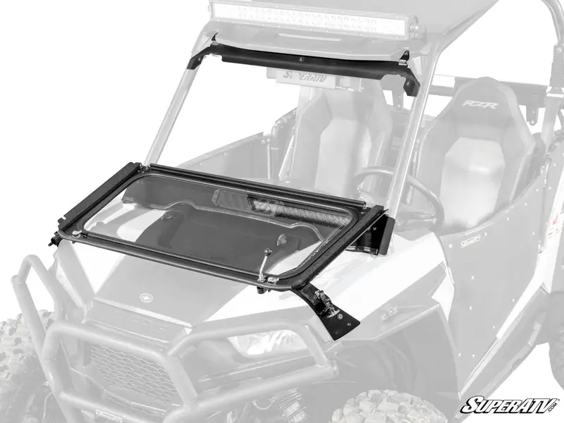 Superatv Polaris Rzr S 1000 Flip Down Glass Windshield 1