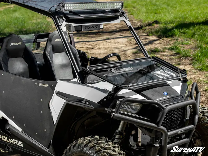 Superatv Polaris Rzr S 1000 Flip Down Glass Windshield 2