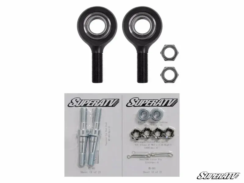 Superatv Polaris Rzr S 1000 Heavy-Duty Tie Rod End Replacement Kit 1