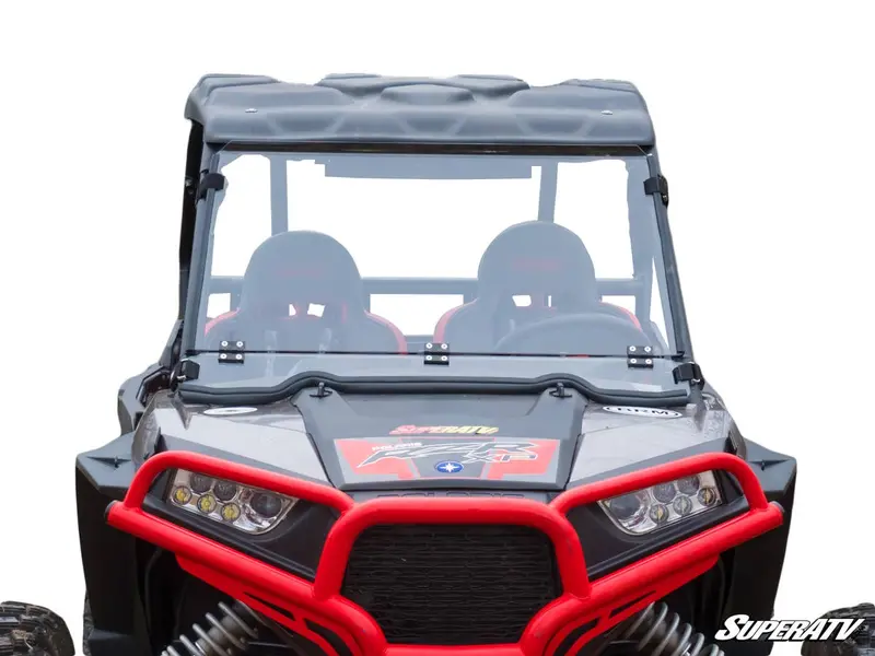 Superatv Polaris Rzr S 1000 Scratch Resistant Flip Down Windshield 1