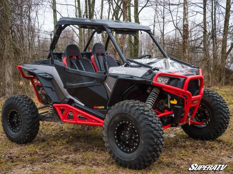 Superatv Polaris Rzr S 1000 Scratch Resistant Flip Down Windshield 2