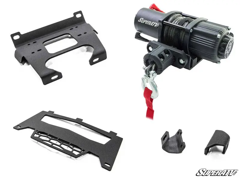 Superatv Polaris Rzr S 1000 Winch Mounting Plate 2