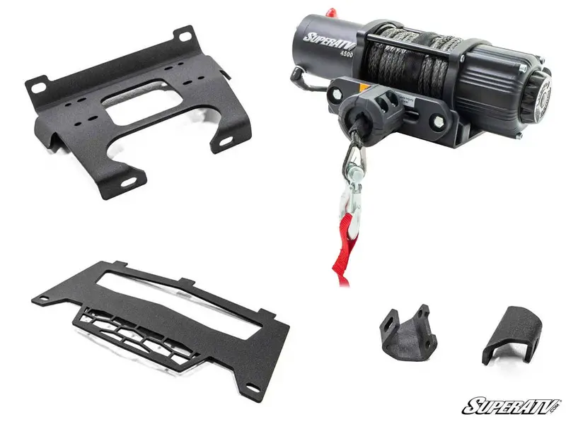 Superatv Polaris Rzr S 1000 Winch Mounting Plate 3