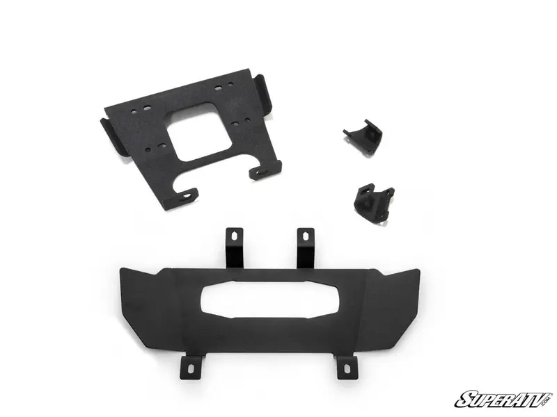 Superatv Polaris Rzr Trail 900 Winch Mounting Plate 1