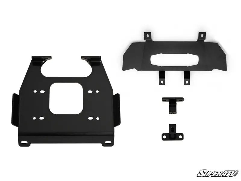 Superatv Polaris Rzr Trail 900 Winch Mounting Plate 2