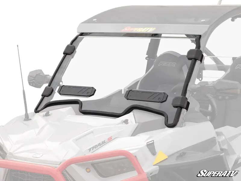 Superatv Polaris Rzr Trail S 1000 Vented Full Windshield 1