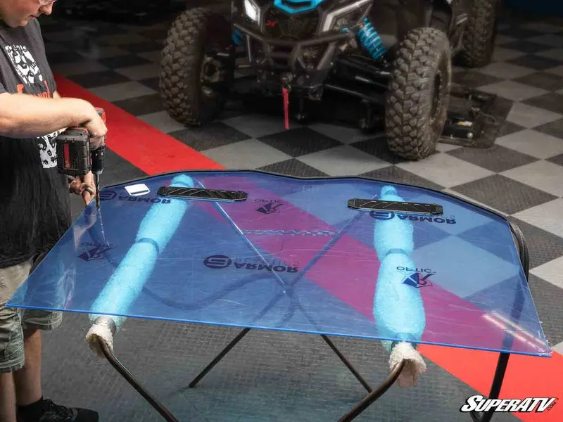 Superatv Polaris Rzr Xp Custom Cage Windshield Kit 1